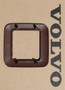 1989-1993 Volvo 240 Wagon Rear Seat Release Latch Trim [DARK BROWN]