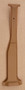 Volvo 240 B-Pillar Seatbelt Trim Panel (TAN) - Passenger Side