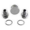 Honda Acura B-Series Block Plug and Catch Can Breather Fittings Raw Aluminum