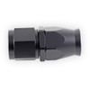 Side view of e85Freaks 350 Series straight PTFE swivel AN hose end showing the PTFE hose insertion end.
