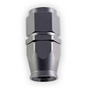 Top-down view of e85Freaks 350 Series straight PTFE swivel AN hose end from the hose connection side.