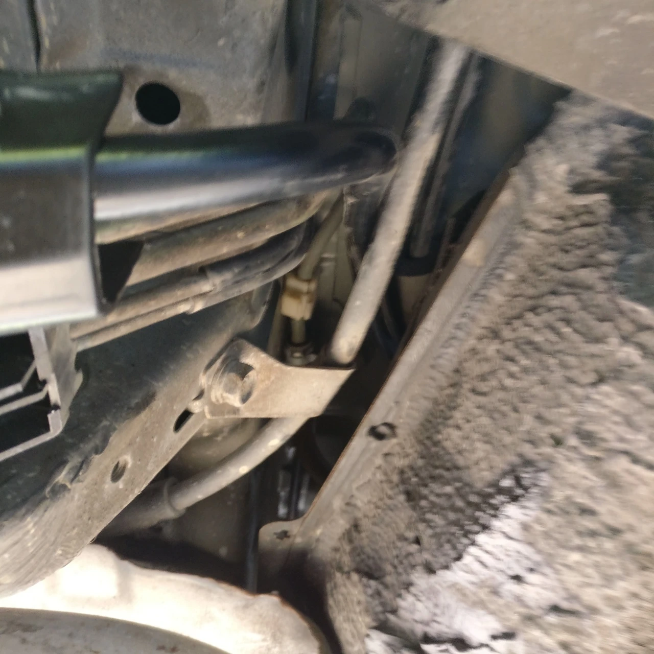 routing from tank down passed the back seat