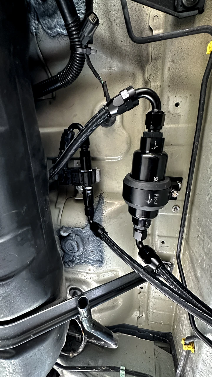 8th Gen Civic Si FA5 FG2 Optional Fuel Filter & Ethanol-Content Sensor Installation Example – Sensor Sold Separately