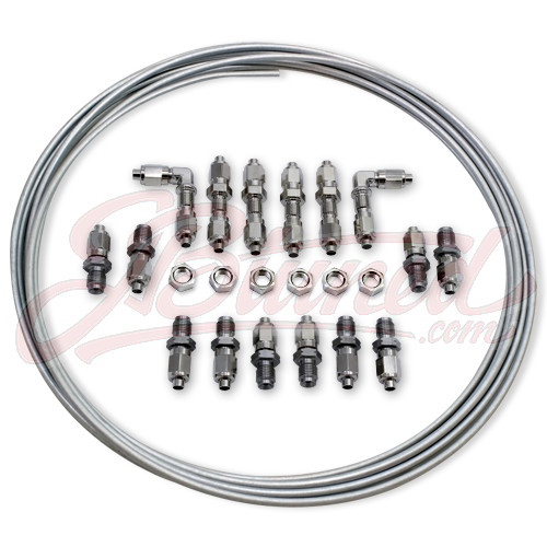 JBtuned Brake Line Tuck Kit Nickel Finish JBtuned
