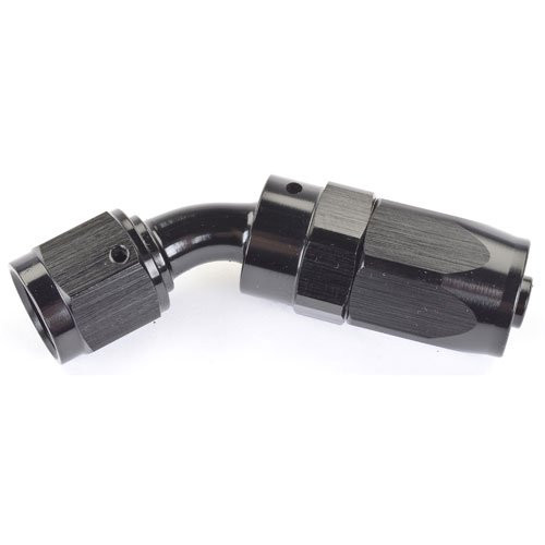 AN 45º Hose End Fitting - Black