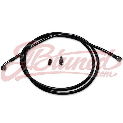 JBtuned EG EK Civic DC Integra 6AN tank-to-OEM-filter fuel line installed along the factory underbody routing.