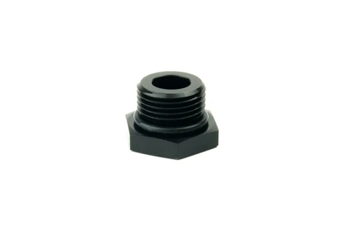 e85Freaks -4, -6, -8, and -10 ORB O-ring port plugs in black anodized aluminum.