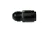 e85Freaks black 1/4-inch SAE EFI hardline quick-connect to -6AN threaded locking adapter fitting.