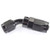 Side view of e85Freaks 250 Series 45° swivel AN hose end in black.
