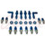 JBtuned Brake Line Tuck Kit - Blue Finish