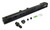 AEM 25-109BK D16Y7/D16Y8 high-volume fuel rail in black with supplied fuel-line fitting, port plugs, injector O-rings and installation hardware.
