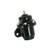 AEM 25-304BK Honda Acura rail-mounted adjustable fuel pressure regulator in black showing the offset rail mounting and return outlet configuration.