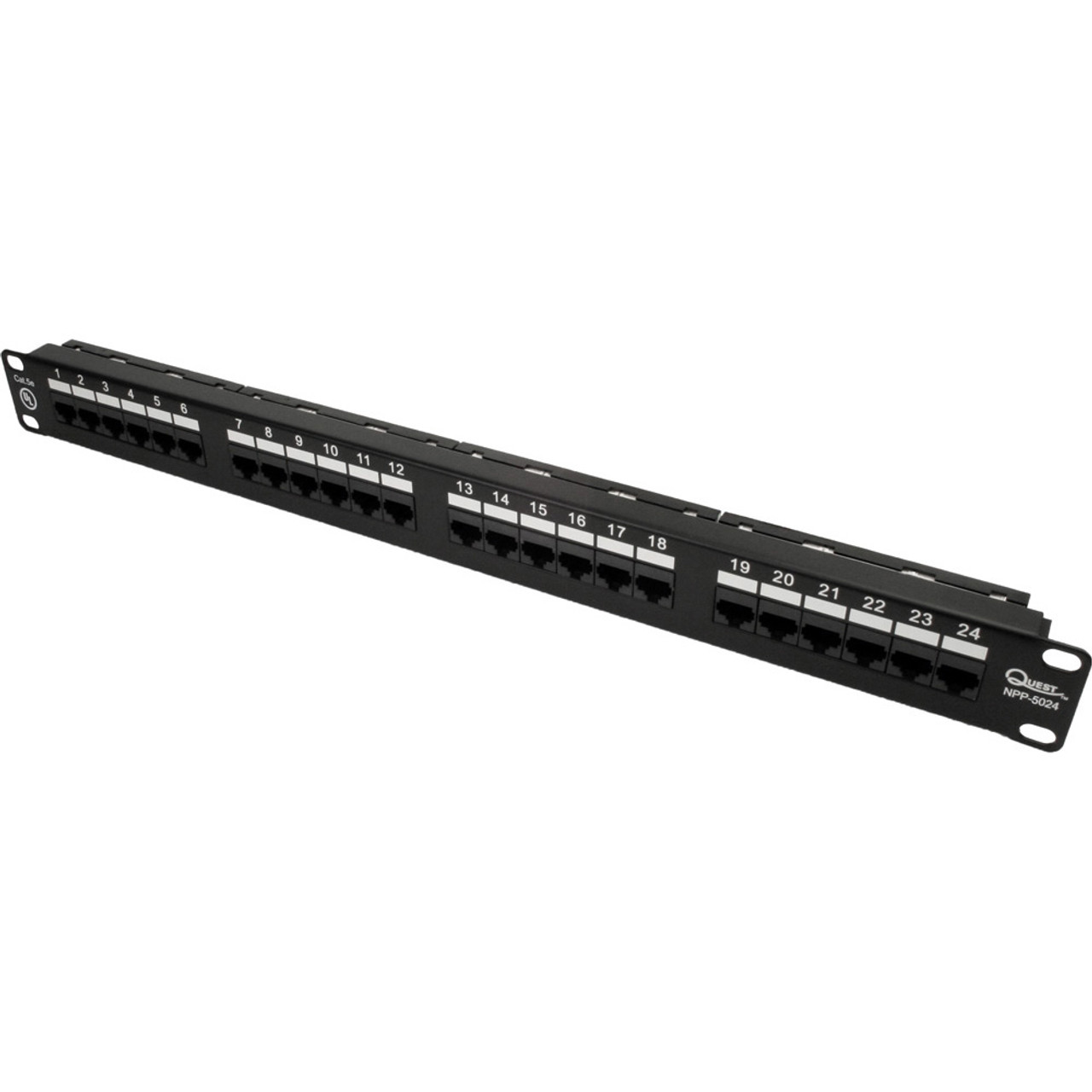 48-Port 1U Rack-Mount Cat6 Cat5 110 Patch Panel, RJ45