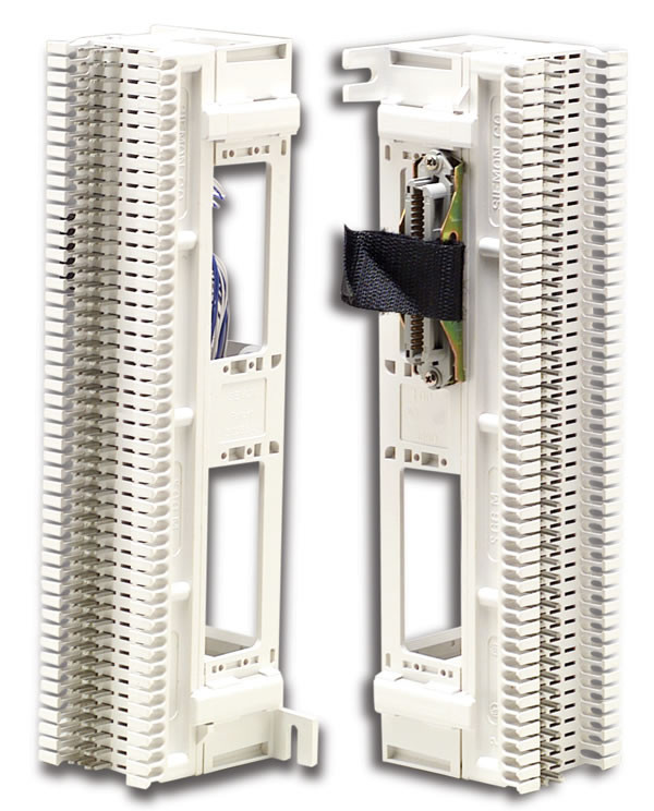 66 Block & Bracket w/one RJ21 amphenol female - TelephoneMan.com