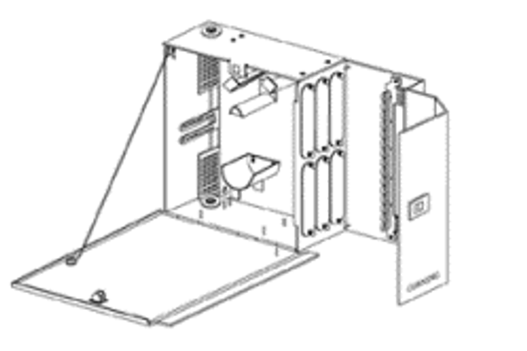 Corning WCH-06P 36/72-F Wall Mt Enclosure Empty - Takes 6 CCH Panels