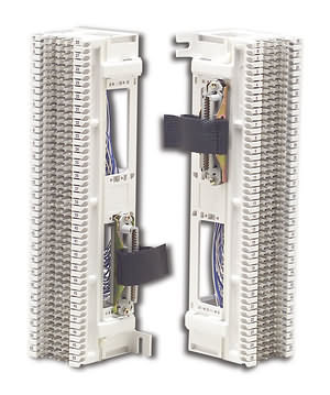 66 Block & Bracket w/ two RJ21 amphenol female - TelephoneMan.com