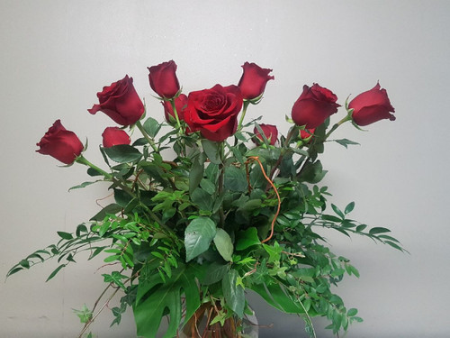 Classic Valentine's   in a Vase 