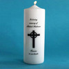 PERSONALIZED UNITY CANDLE WITH CROSS
Memorial Candles - Sympathy Gift