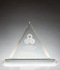 Crystal Clear Beveled Triangle