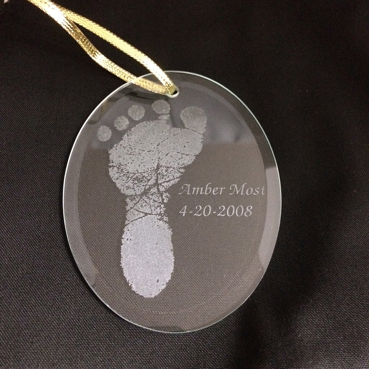 footprint ornament