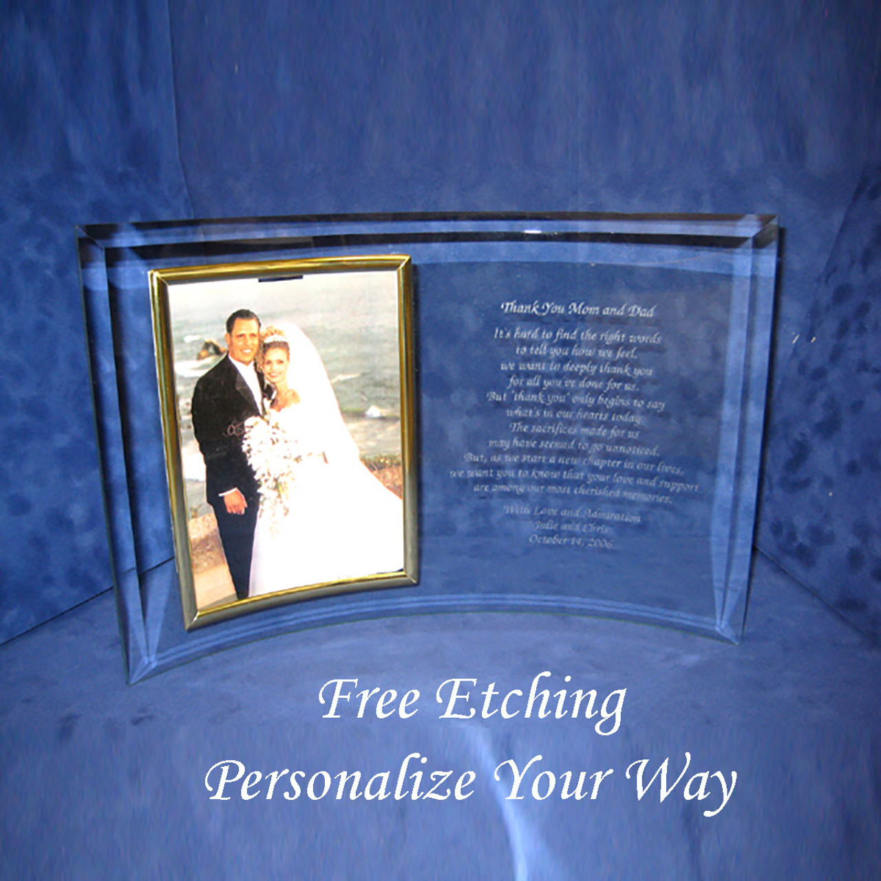 Personalized Photo Engraved Valentine's Day Gift for Couples (8 x 12 in,  Wood) - Incredible Gifts