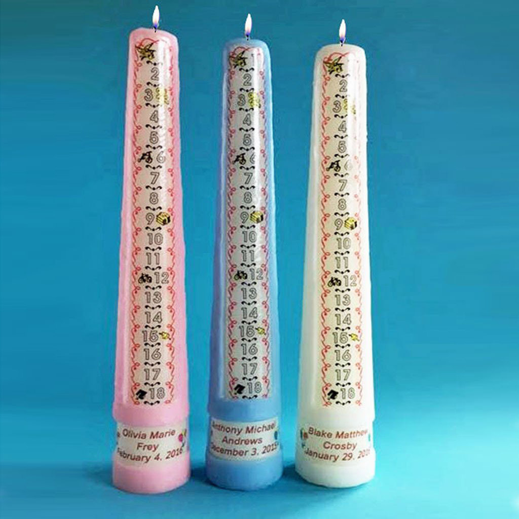 Personalized Birthday Candles| Baby Candles | Yearly Countdown