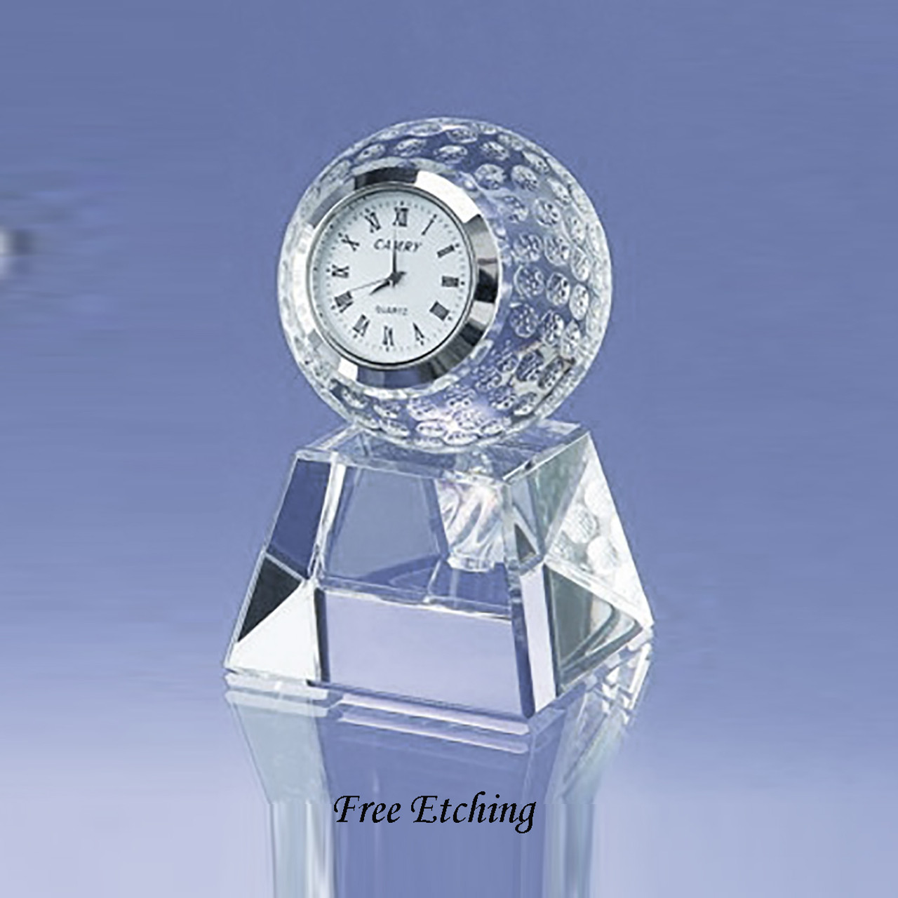 Gifts For Golfers Crystal Clocks Crystal Golf Ball Clock