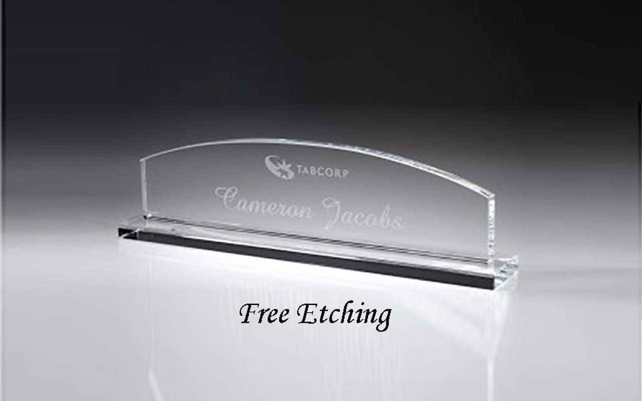Desk Plaques Custom Desk Name Plates Personalized Crystal