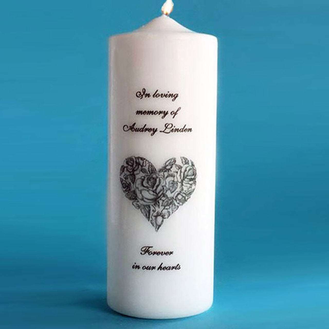 Memorial Candles, Wedding Keepsakes, Victorian Heart Candles