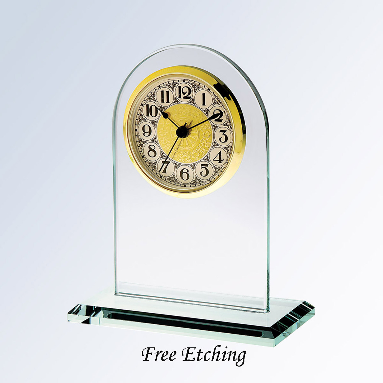 Desk Clocks | Wedding Gift | Retirement Gift | Employee Gift | Glass  Etching Fever