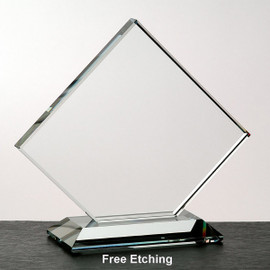 Crystal Clear Clipped Square Award
Personalized Awards.