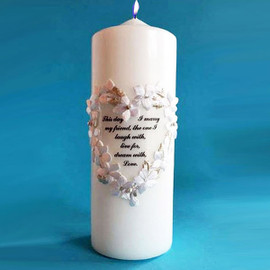 Floral Heart Candle
Church Candles