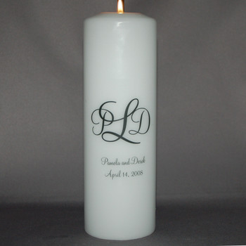 Monogrammed Unity Candle
Wedding Candles Persnalized