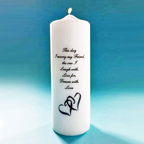 Double Heart Unity Candle
Heart Candle