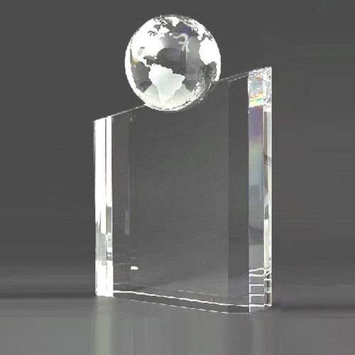  World Globe Crystal  Award 
Engraved Crystal Awards