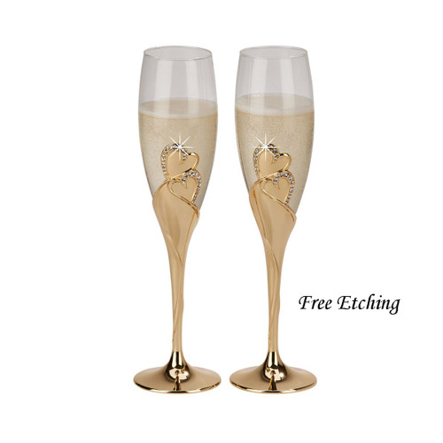 Forever Gold Toasting Flutes
Golden Anniversary Gifts