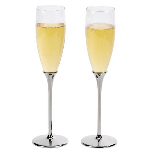 Nickel Plated Toasting Flutes for Your Wedding Day