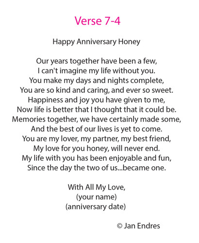 Happy Anniversary Honey