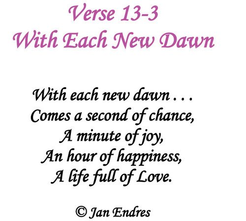 With Each New Dawn