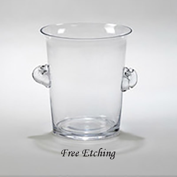 large glass ice bucket