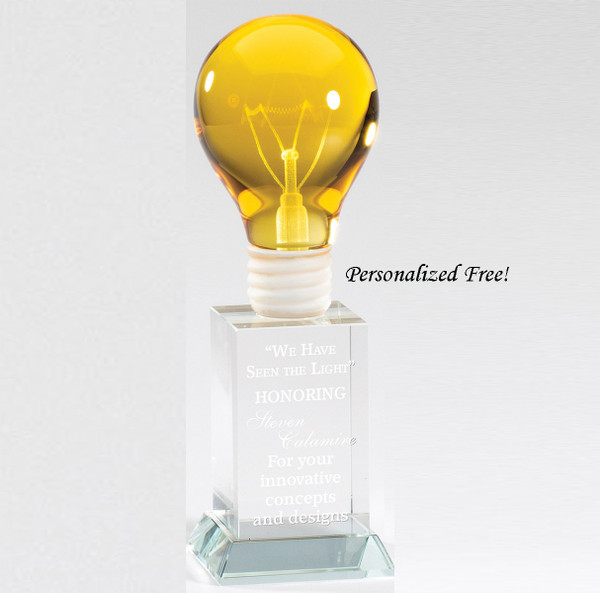 Bright Idea Award New Technology Awards Light Bulb Awards Glass