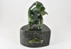 Jade Bear on Jade Base. Handcrafted in Canada.  