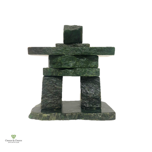 Jade Inukshuk - 9" front