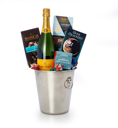 Cheers Champagne Bucket Chamdeville Brut Champagne Gift Baskets