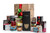 Gourmet gift basket featuring Moet & Chandon Dom Perignon champagne, and BC local snacks (chocolate, crackers, smoked salmon, etc.), packaged in signature Green & Green gift box with red and green ribbon and bow. Gourmet gift basket featuring Moet & Chandon Dom Perignon champagne, and BC local snacks (chocolate, crackers, smoked salmon, etc.), packaged in signature Green & Green gift box with red and green ribbon and bow.