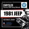 Detroit Iron - 1981 Jeep Shop Manual, Service Bulletins & Owner Manual