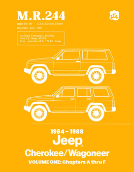 Detroit Iron - 1984 - 1988 Jeep Cherokee / Wagoneer Shop Manual - M.R.244