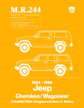 Detroit Iron - 1984 - 1988 Jeep Cherokee / Wagoneer Shop Manual - M.R.244