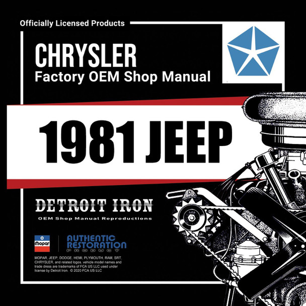 Detroit Iron - 1981 Jeep Shop Manual, Service Bulletins & Owner Manual