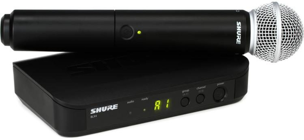 Shure Blx24 Sm58 Wireless Handheld Microphone System H11 Band Freq 572 596 Mhz